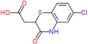 (6-chloro-3-oxo-3,4-dihydro-2H-1,4-benzothiazin-2-yl)acetic acid