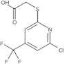 2-[[6-Chloro-4-(trifluoromethyl)-2-pyridinyl]thio]acetic acid