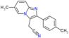 [6-methyl-2-(4-methylphenyl)imidazo[1,2-a]pyridin-3-yl]acetonitrile