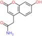 2-(7-hydroxy-2-oxo-2H-chromèn-4-yl)acétamide