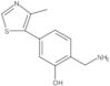 2-(Aminomethyl)-5-(4-methyl-5-thiazolyl)phenol