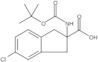 5-Chloro-2-[[(1,1-dimethylethoxy)carbonyl]amino]-2,3-dihydro-1H-indene-2-carboxylic acid