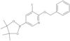 3-Fluoro-2-(phenylmethoxy)-5-(4,4,5,5-tetramethyl-1,3,2-dioxaborolan-2-yl)pyridine