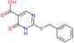 2-(benzylsulfanyl)-6-oxo-1,6-dihydropyrimidine-5-carboxylic acid