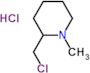 2-(chloromethyl)-1-methylpiperidine hydrochloride (1:1)