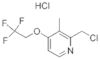 2-Chloromethyl-3-methyl-4-(2,2,2-Trifluoroethoxy) Pyridine HCl