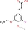 (2E)-3-(3-bromo-5-ethoxy-4-methoxyphenyl)prop-2-enoic acid