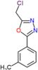 2-(chloromethyl)-5-(3-methylphenyl)-1,3,4-oxadiazole