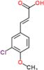 (2E)-3-(3-chloro-4-methoxyphenyl)prop-2-enoic acid