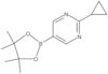 2-cyclopropyl-5-(4,4,5,5-tetramethyl-1,3,2-dioxaborolan-2-yl)pyrimidine