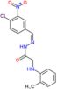 N'-[(1Z)-(4-chloro-3-nitrophenyl)methylidene]-2-[(2-methylphenyl)amino]acetohydrazide (non-preferr…