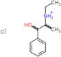 N-ethyl-1-hydroxy-1-phenylpropan-2-aminium chloride