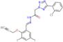 2-[5-(2-chlorophenyl)-2H-tetrazol-2-yl]-N'-{(1E)-[3,5-diiodo-2-(prop-2-yn-1-yloxy)phenyl]methylidene}acetohydrazide