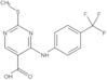 2-(Methylthio)-4-[[4-(trifluoromethyl)phenyl]amino]-5-pyrimidinecarboxylic acid