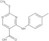 4-[(4-Methylphenyl)amino]-2-(methylthio)-5-pyrimidinecarboxylic acid