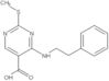 2-(Methylthio)-4-[(2-phenylethyl)amino]-5-pyrimidinecarboxylic acid