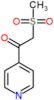 2-(methylsulfonyl)-1-pyridin-3-ylethanone