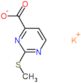 4-Pyrimidinecarboxylic acid, 2-(methylthio)-, potassium salt (1:1)