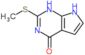 2-(methylsulfanyl)-1,7-dihydro-4H-pyrrolo[2,3-d]pyrimidin-4-one