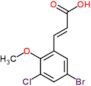 (2E)-3-(5-bromo-3-chloro-2-methoxyphenyl)prop-2-enoic acid