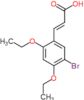 (2E)-3-(5-bromo-2,4-diethoxyphenyl)prop-2-enoic acid