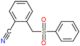 2-(benzenesulfonylmethyl)benzonitrile