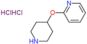 Pyridine, 2-(4-piperidinyloxy)-, hydrochloride (1:2)