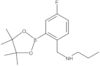 4-Fluoro-N-propyl-2-(4,4,5,5-tetramethyl-1,3,2-dioxaborolan-2-yl)benzenemethanamine