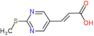 (E)-3-(2-methylsulfanylpyrimidin-5-yl)prop-2-enoic acid