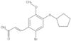 3-[2-Bromo-4-(cyclopentyloxy)-5-methoxyphenyl]-2-propenoic acid
