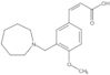 3-[3-[(Hexahydro-1H-azepin-1-yl)methyl]-4-methoxyphenyl]-2-propenoic acid