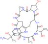 29-(3-amino-2-hydroxy-2-methylpropyl)-2-hydroxy-23-(1-hydroxyethyl)-6,26-dimethyl-1,2,3,3a,5,6,8,9,10,15-decahydro-17H-18,9-(epiminoethanoiminoethanoiminoethanoiminomethano)pyrrolo[1',2':5,6][1,5,8,11]thiatriazacyclopentadecino[15,14-b]indole-4,7,19,22,25