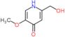 2-(hydroxymethyl)-5-methoxypyridin-4(1H)-one