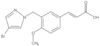 3-[3-[(4-Bromo-1H-pyrazol-1-yl)methyl]-4-methoxyphenyl]-2-propenoic acid