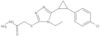 2-[[5-[2-(4-Chlorophenyl)cyclopropyl]-4-ethyl-4H-1,2,4-triazol-3-yl]thio]acetic acid hydrazide