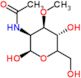 N-[(2R,3S,4R,5S)-2,5-dihydroxy-6-(hydroxymethyl)-4-methoxy-tetrahydropyran-3-yl]acetamide