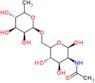 N-[(2R,3S,4R,5S)-2,4,5-trihydroxy-6-[[(2R,3S,4S,5S)-3,4,5-trihydroxy-6-methyl-tetrahydropyran-2-yl]oxymethyl]tetrahydropyran-3-yl]acetamide