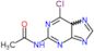 N-(6-chloro-5H-purin-2-yl)acetamide