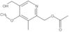 2,5-Pyridinedimethanol, 4-methoxy-3-methyl-, 2-acetate