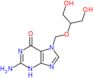2-amino-7-{[(1,3-dihydroxypropan-2-yl)oxy]methyl}-3,7-dihydro-6H-purin-6-one