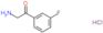 2-amino-1-(3-fluorophenyl)ethanone hydrochloride