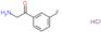 Ethanone, 2-amino-1-(3-fluorophenyl)-, hydrochloride (1:1)