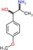 1-hydroxy-1-(4-methoxyphenyl)propan-2-aminium chloride