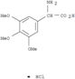 Benzeneacetic acid, a-amino-3,4,5-trimethoxy-,hydrochloride (1:1)