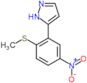 3-[2-(Methylthio)-5-nitrophenyl]-1H-pyrazole