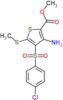 methyl 3-amino-4-[(4-chlorophenyl)sulfonyl]-5-(methylsulfanyl)thiophene-2-carboxylate