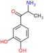 Propiophenone, 2-amino-3,4-dihydroxy-, ()- (8CI)