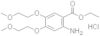 2-Amino-4,5-bis(2-methoxyethoxy)benzoesäureethylesterhydrochlorid