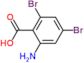 2-Amino-4,6-dibromobenzoic acid