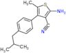 2-amino-5-methyl-4-[4-(2-methylpropyl)phenyl]thiophene-3-carbonitrile